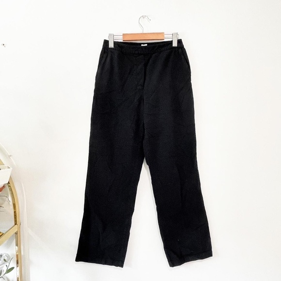 Black Cotton Slack/Cargo Pants - Picture 2 of 4